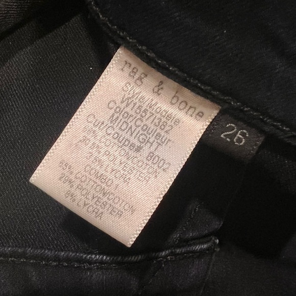 RAG & BONE SKINNY JEANS MIDNIGHT STYLE W15571382 SZ26 - Picture 2 of 9